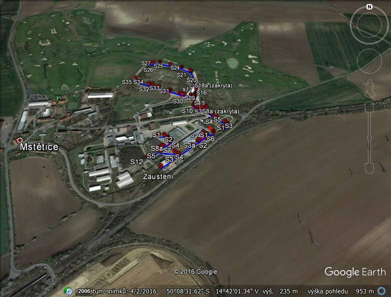 Vaše kanalizace v Google Earth